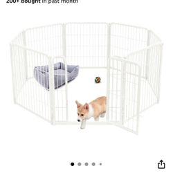 FXW Homeplus Dog Playpen With Mat And Pee Pad Holder Tray