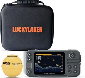 LUCKY Wireless Portable Fish Finder Sonar Kit with Carrying Case