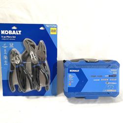 Brand New In The Packages KoBalt 29 Piece 1/4” Mechanics Set & 5 Piece Contractor Tool Set. Total Retail Is $58 For Both 