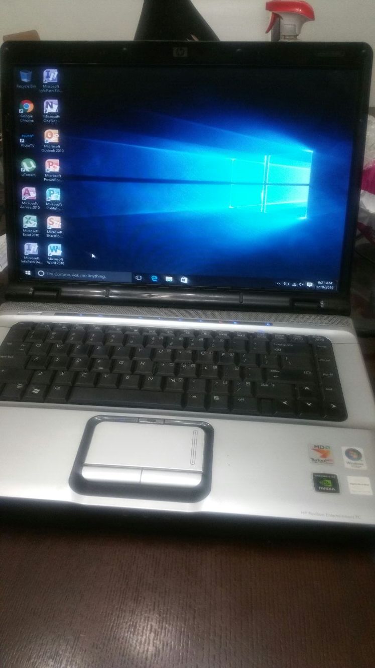 Hp dv6000 Laptop windows 10