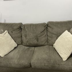 Microfiber queen size sleeper couch from Ashley furniture