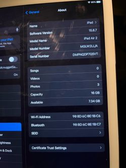 iPad Air 2, 16 gb