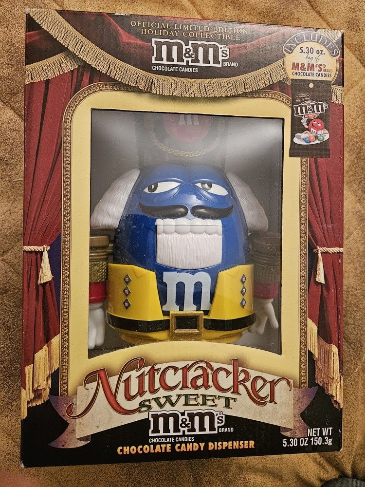 M & M Nutcracker chocolate candy dispenser.