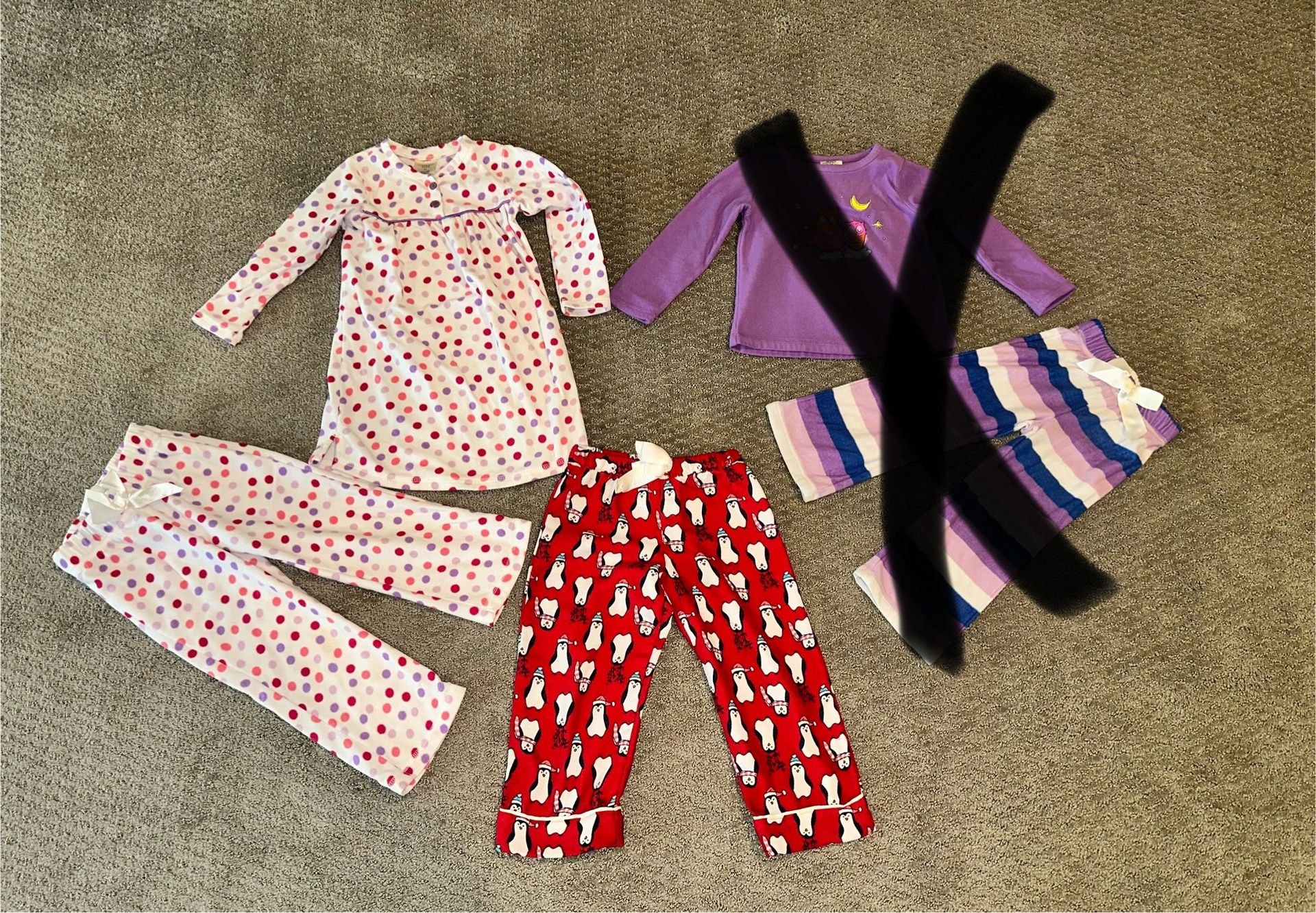 3T Lands’ End Fleece Pajamas Bundle