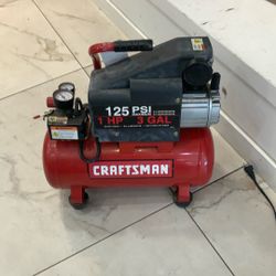 Craftsman Compressor 125 PSI 1 HP 3 Gallon Works As It Should Going Cheap 