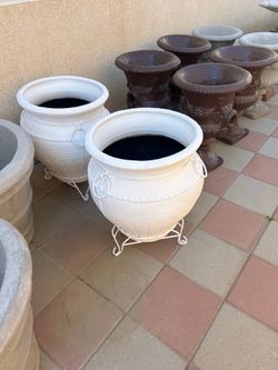 New Flower Pots made out of clay