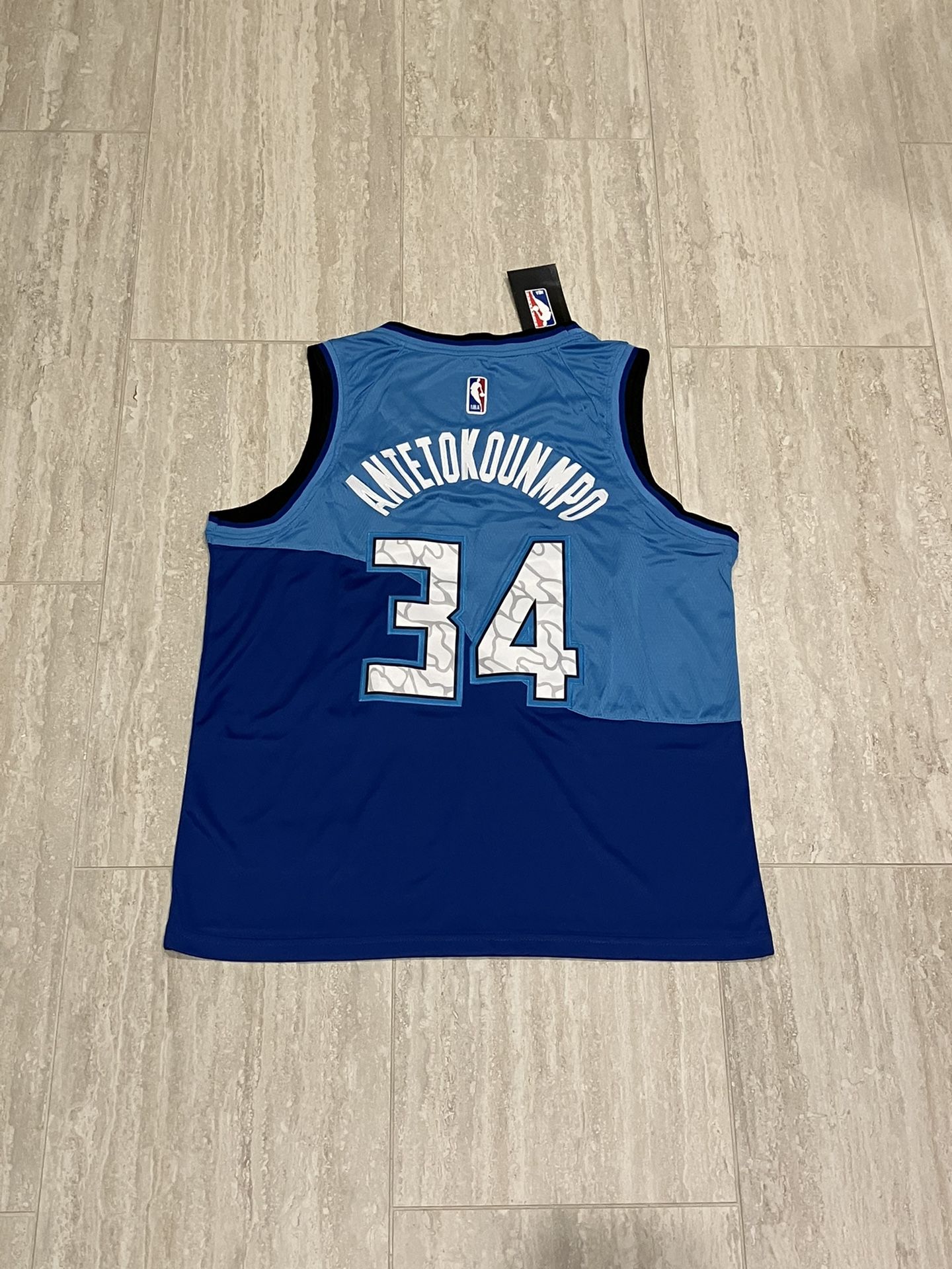 Brand New with Tags Giannis Antetokounmpo Milwaukee Bucks Stitched Blue  Jersey Size Mens Medium for Sale in Manalapan Township, NJ - OfferUp