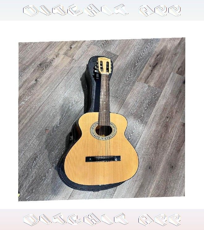Acoustic Guitar Amazing Sound and Classic Design outside soldier