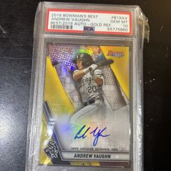 2018 Bowman Andrew Vaughn Auto PSA 10