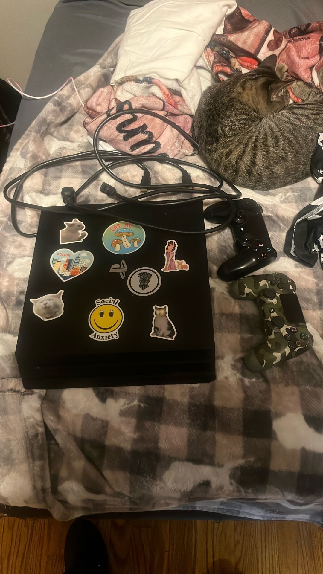 PS4 Pro And 2 Controllers