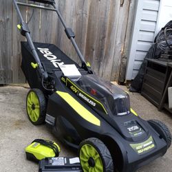 Ryobi 40V Brushless 20" Inch Self Propelled Lawnmower Kit With LED Lights 