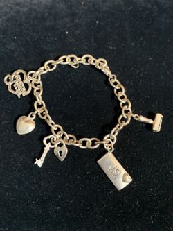 Silvertone Charm Bracelet 