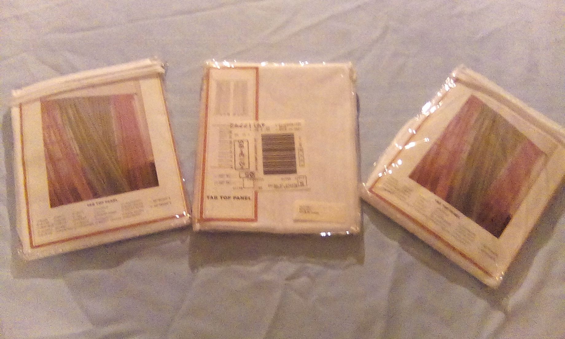 (New). 3 pkg of White Tab Top Panel
