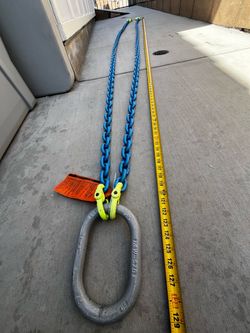 2-Leg Blue Grade 100 Chain Sling with Master Ring