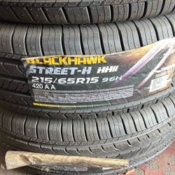 215/65/15 Blackhawk Tires 