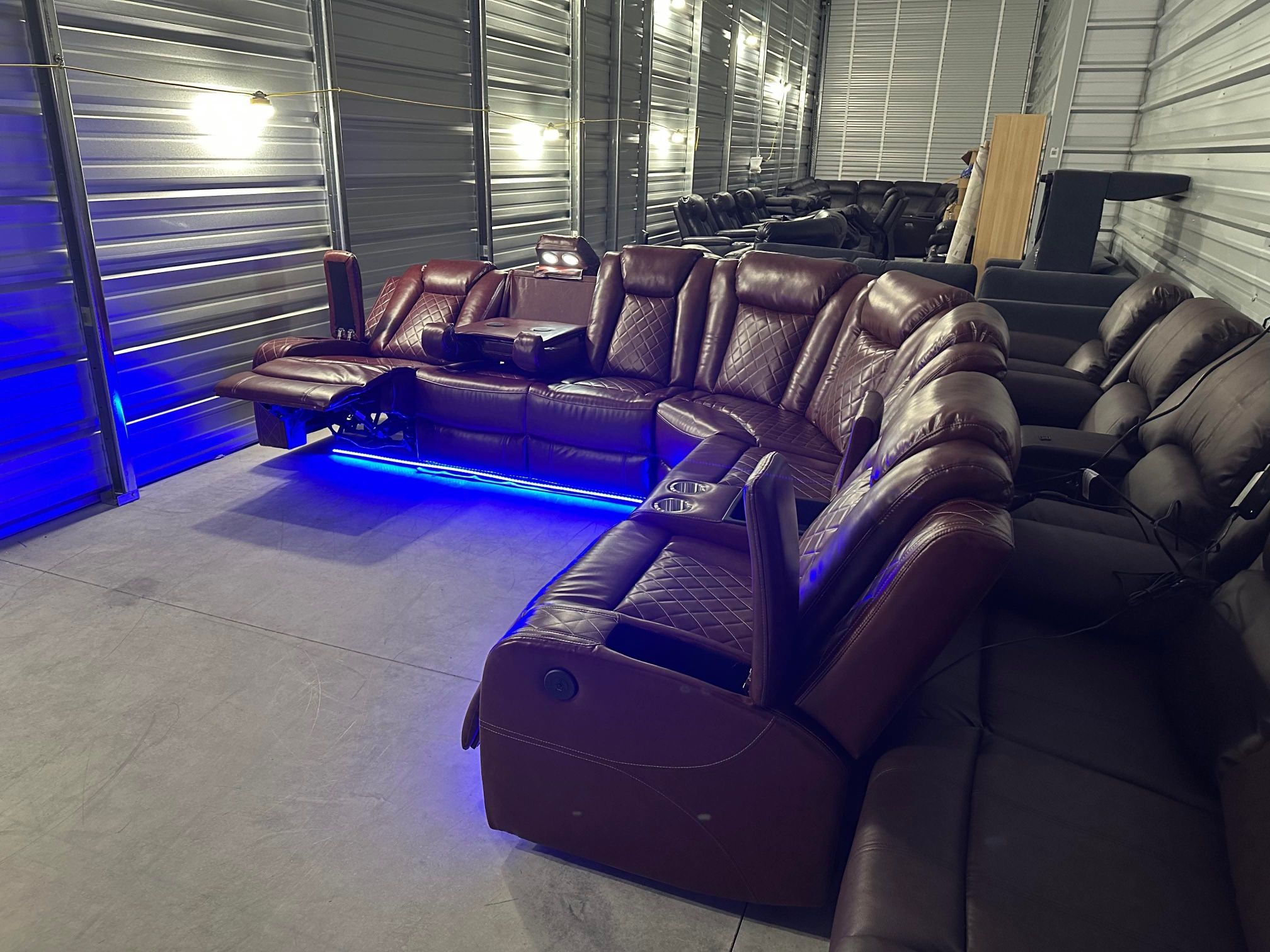 Power Reclining Sectional Couch- NEW