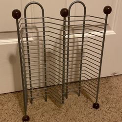 Wire Metal CD Tower Rack Stand DvD Media Storage