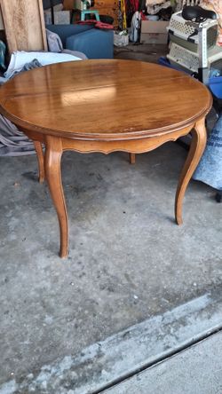 Vintage 1962 DREXEL "Cherry Chablis" Dining Table - Solid Cherry & Veneer