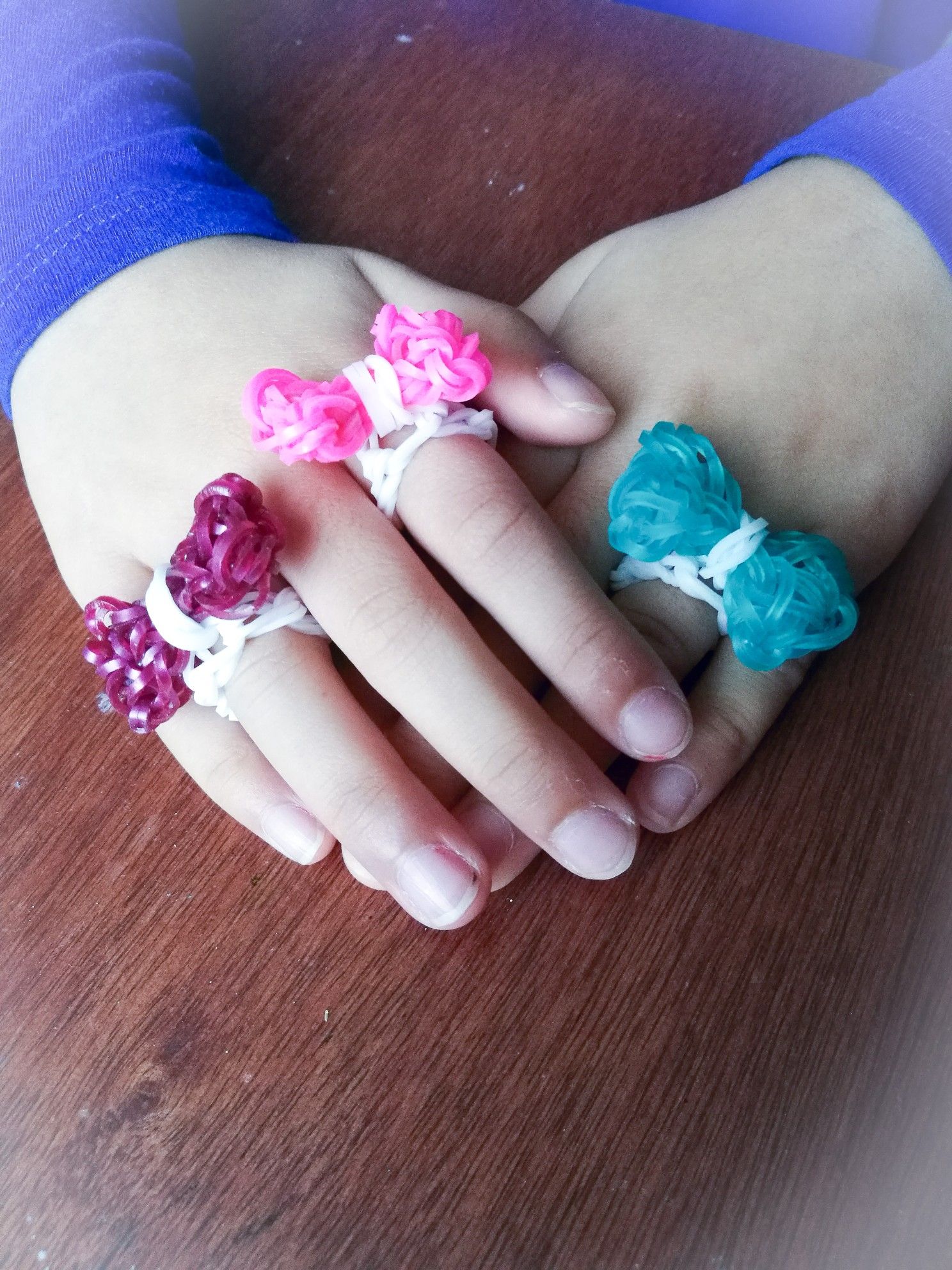 3 friendship rainbow loom rings for valentine