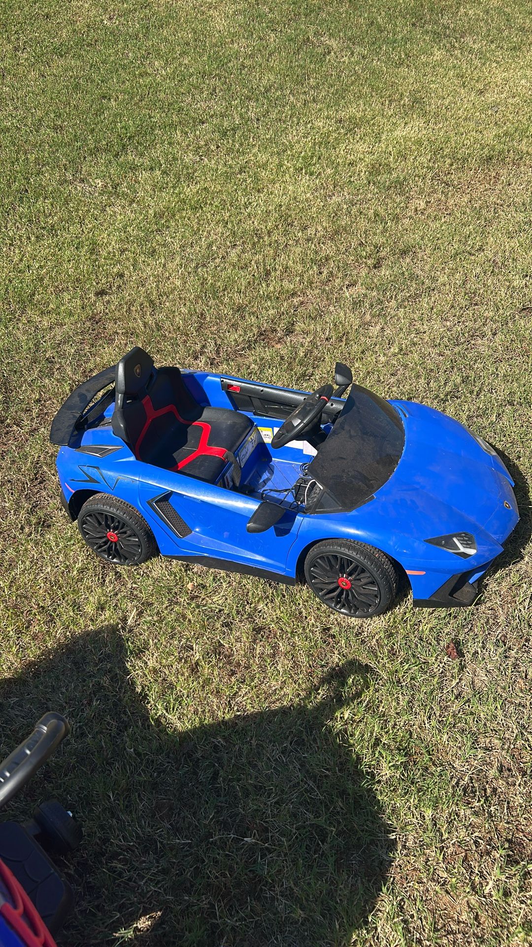 Blue Kids Lamborghini Ride-On Car 🏎️💨