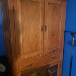 Armoire Solid Rustic Pine Wood