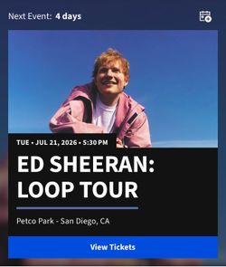 Ed Sheeran Loop Tour Concert Petco Park