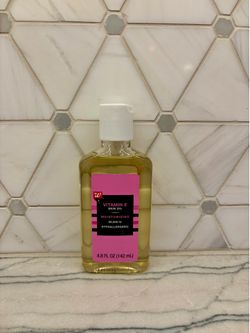 Moisturizing skin oil has 56,000 IU of Vitamin E. Walgreens brand hypoallergenic formula comes in a 4.8 fl oz