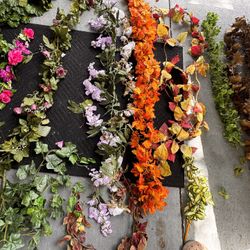 Fake Flower Wreath Making
