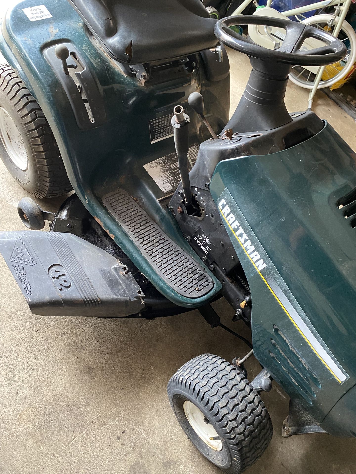 Parts For Craftsman 42 Inch Riding Mower , Bagger System Snow Plow System