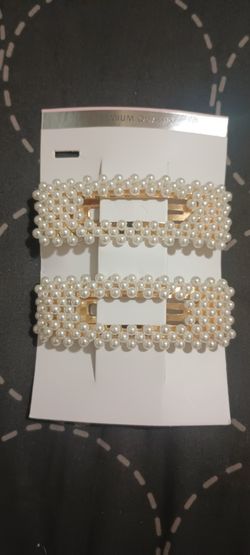 Elegant Fashioned Simulated Pearl Hair Barrettes For Sale 