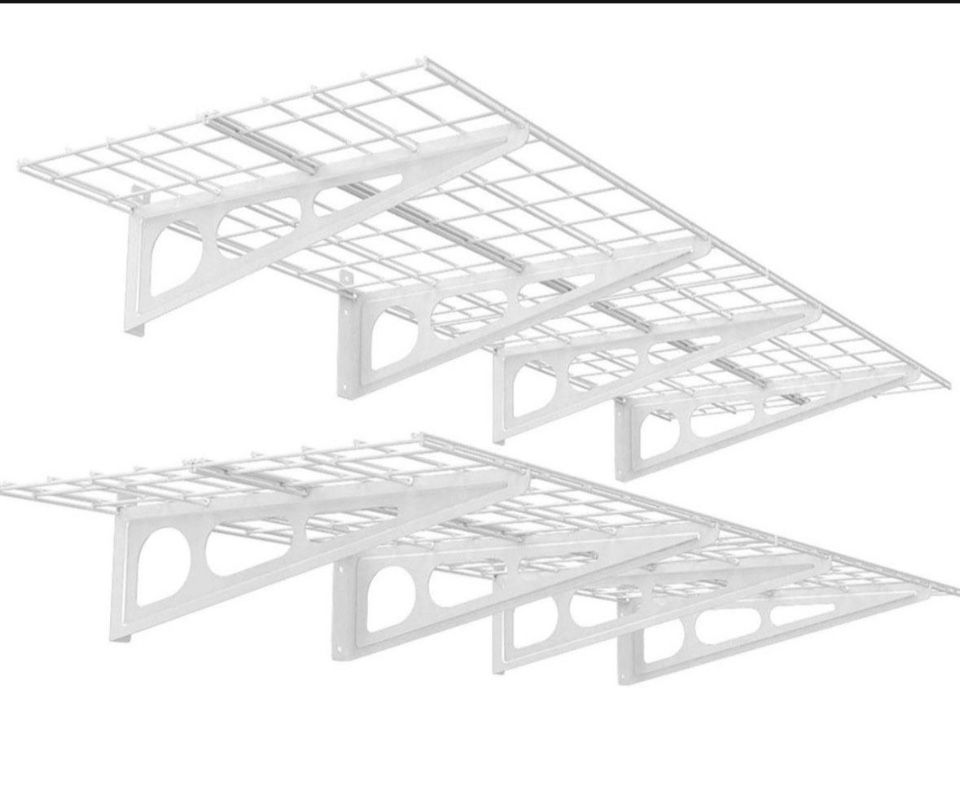 FLEXIMOUNTS 2-Pack 2x6ft 24-inch-by-72- inch Wall Shelf