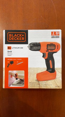 Black+Decker 8V Lithium Ion Drill