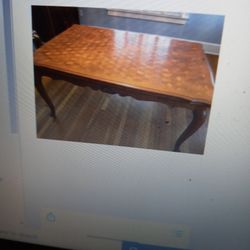 TABLE. 58 x 38. PLUS END TABLES . 106 INCHES TOT6AL.
