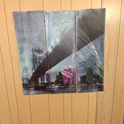 Painting Made On 3 Canvas