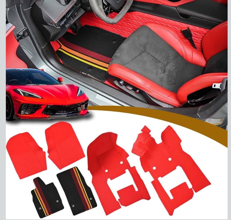 Corvette Floor Covers - Red