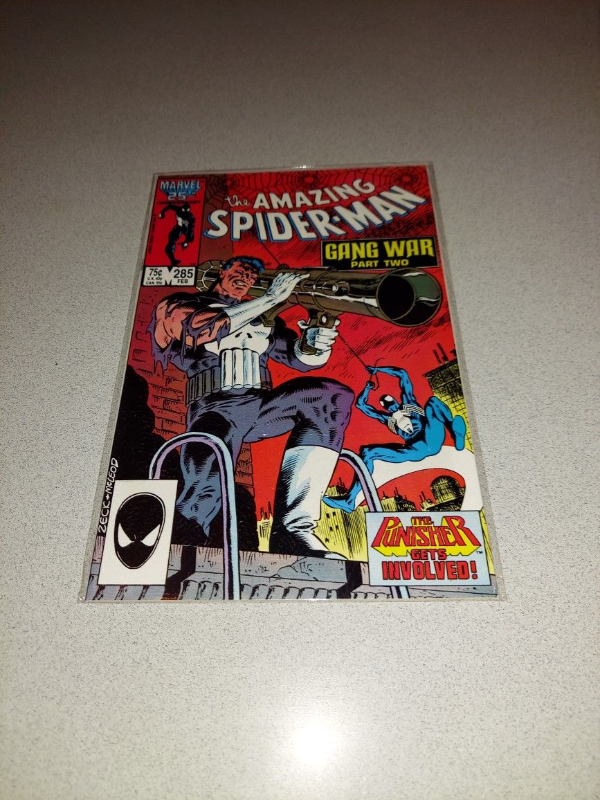 1987 THE AMAZING SPIDER-MAN #285 COMIC BAGGED AND BOARDED