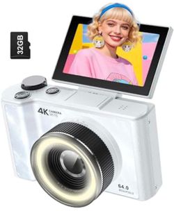 the W&O Camera Q5, an affordable 4K digital point-and-shoot camera designed for vlogging and beginners