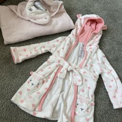 Baby Bathrobe And Towel Set 