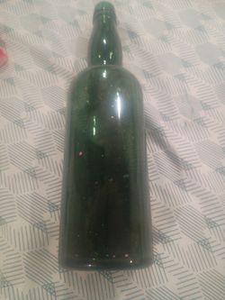 1800 Vintage Bubble Neck Bottle