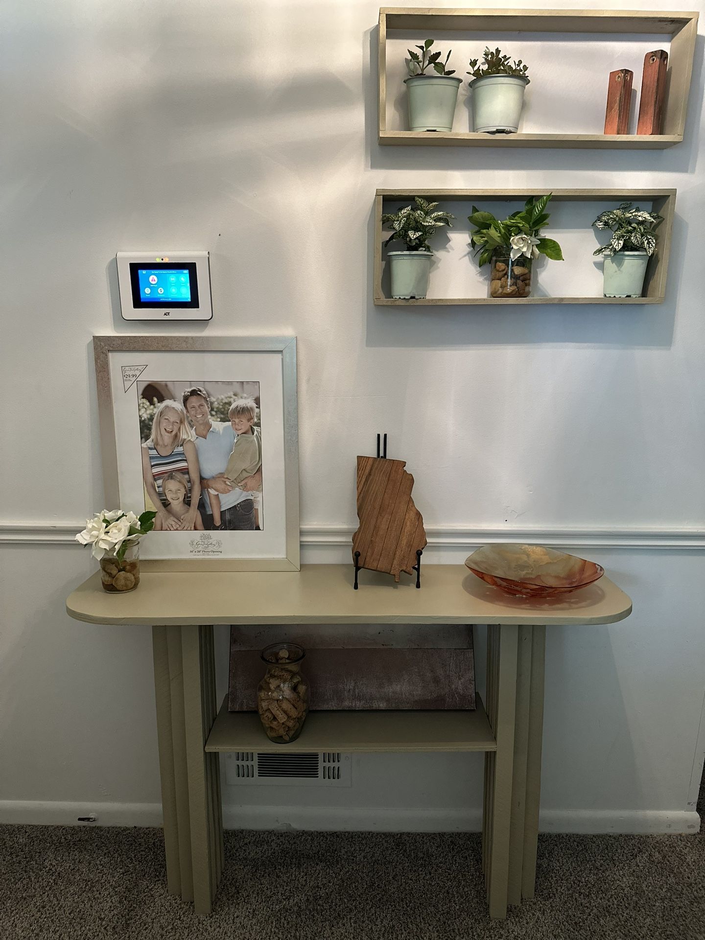 Handcrafted Wood Table and Accessories