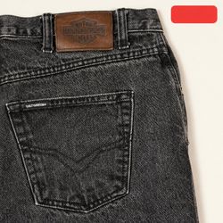 Harley-Davidson Biker Blues Black Jeans Size 42x32