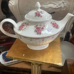 Antique Floral Teapot 