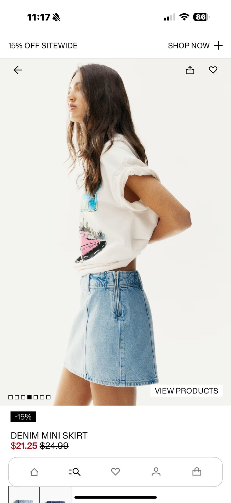 H&M: Denim Mini Skirt