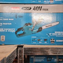 Makita
XGT 18 in. 40V max Brushless Electric Cordless Battery Chainsaw Kit (5.0Ah)