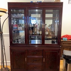 ChinaFurnitureOnline Rosewood Oriental China Cabinet