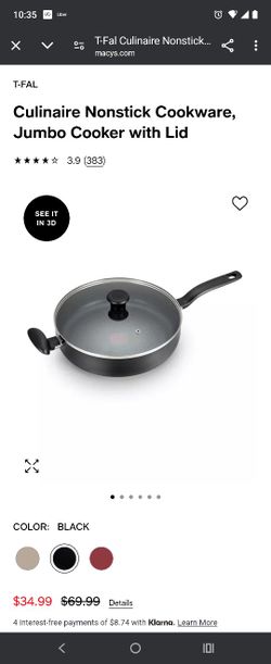 T - Fal Non Stick Pan With Lid (Optimal Technology )