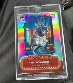 Malik Nabers Donruss Optic Uptowns Rookie Card