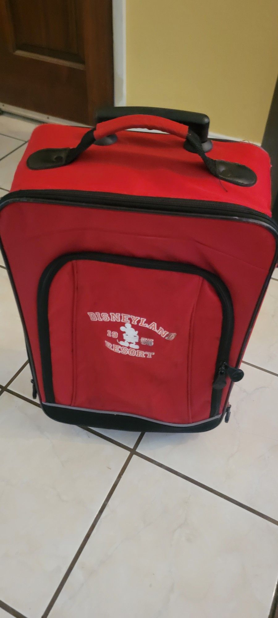 ๐Vintage Disneyland Resort 1955 Mickey Mouse Rolling Suitcase - Kids!๐..