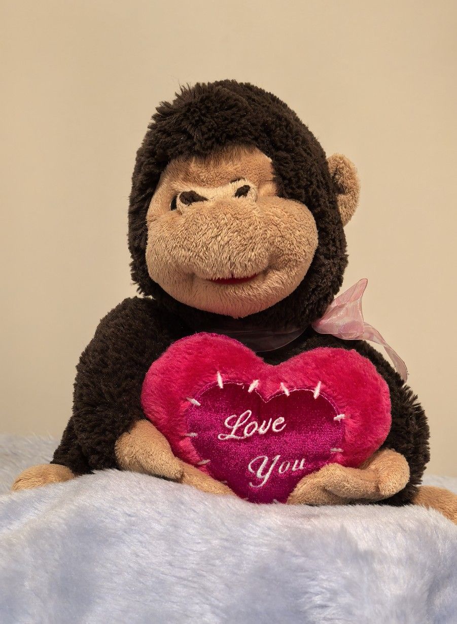 Monkey With Love You Heart~ Stuffed Animal
