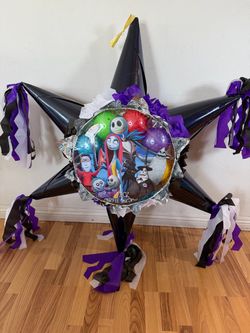 nightmare before Christmas dress star pinata with balls